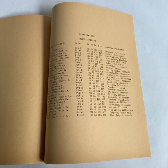 Vintage Army 7th Armored Division 1953 Graduation Exercise, Training Book &Photo - Picture 9 of 10